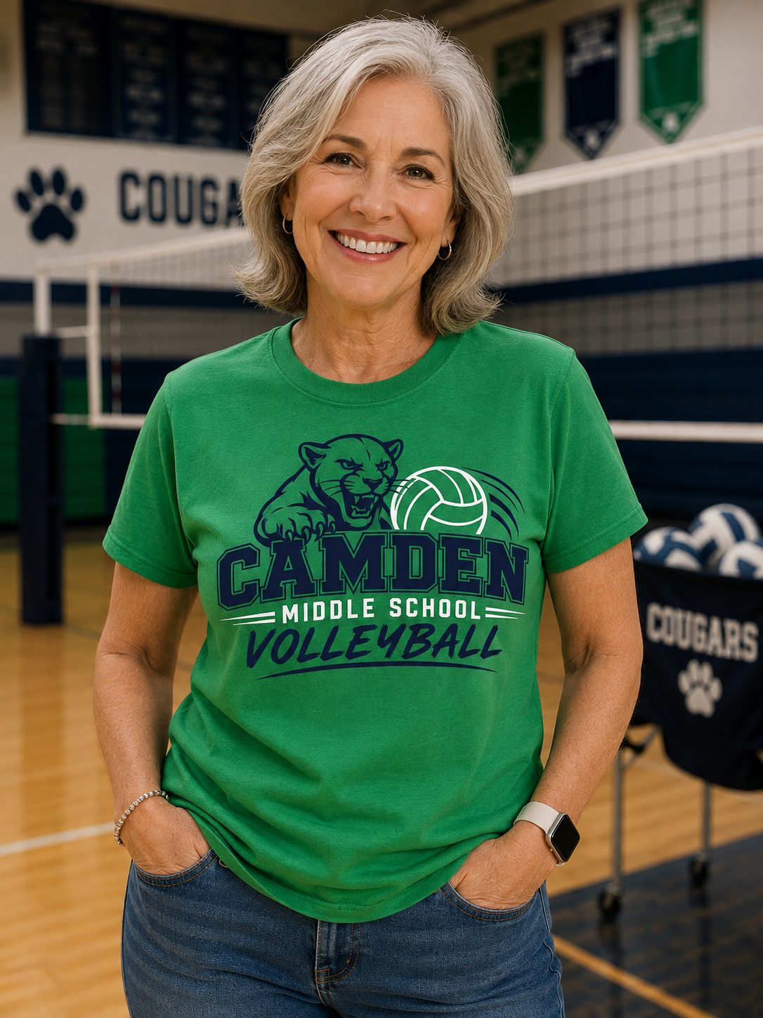 Cougar Volleyball Tee