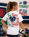Two Teams, One Family Volleyball Tee