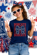 Bobcats Bow Tee