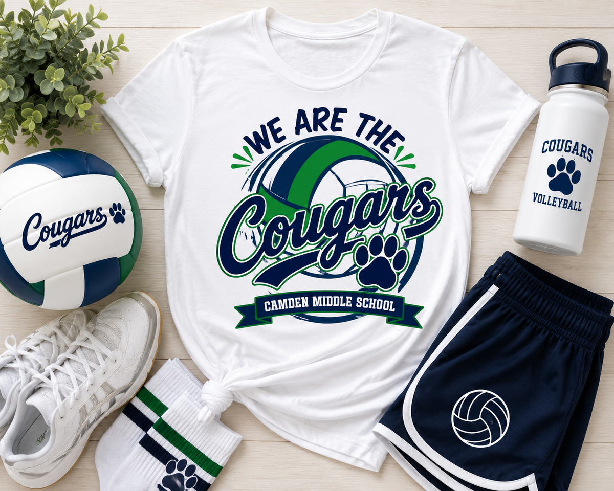 We are the CMS Cougars Volleyball Tee