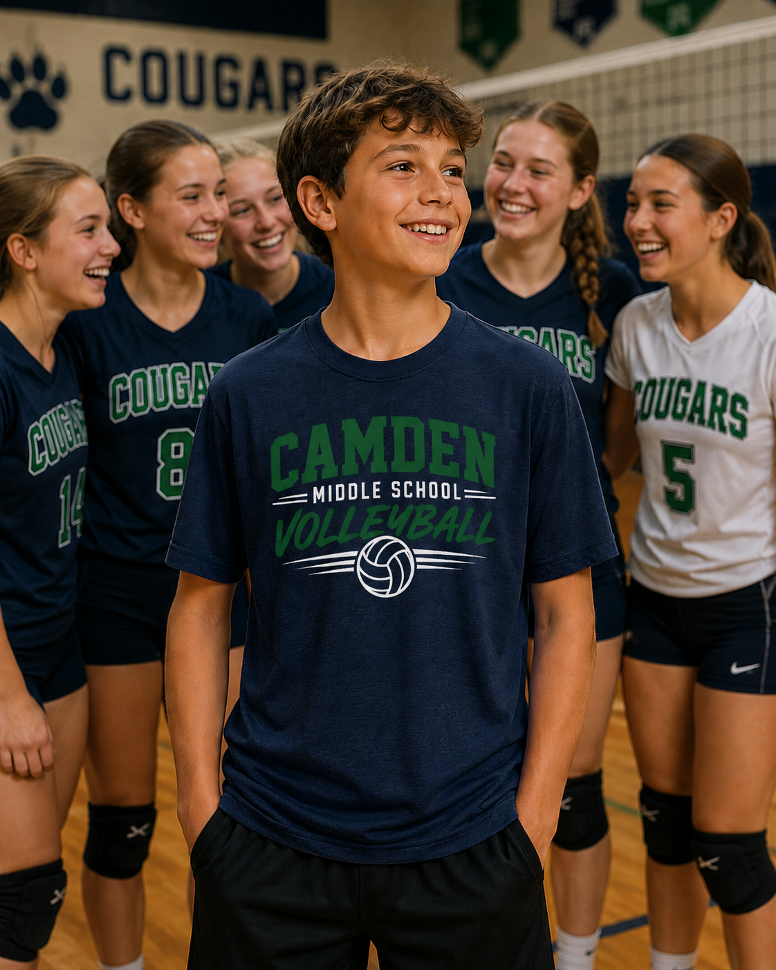 Camden Middle School Volleyball Tee